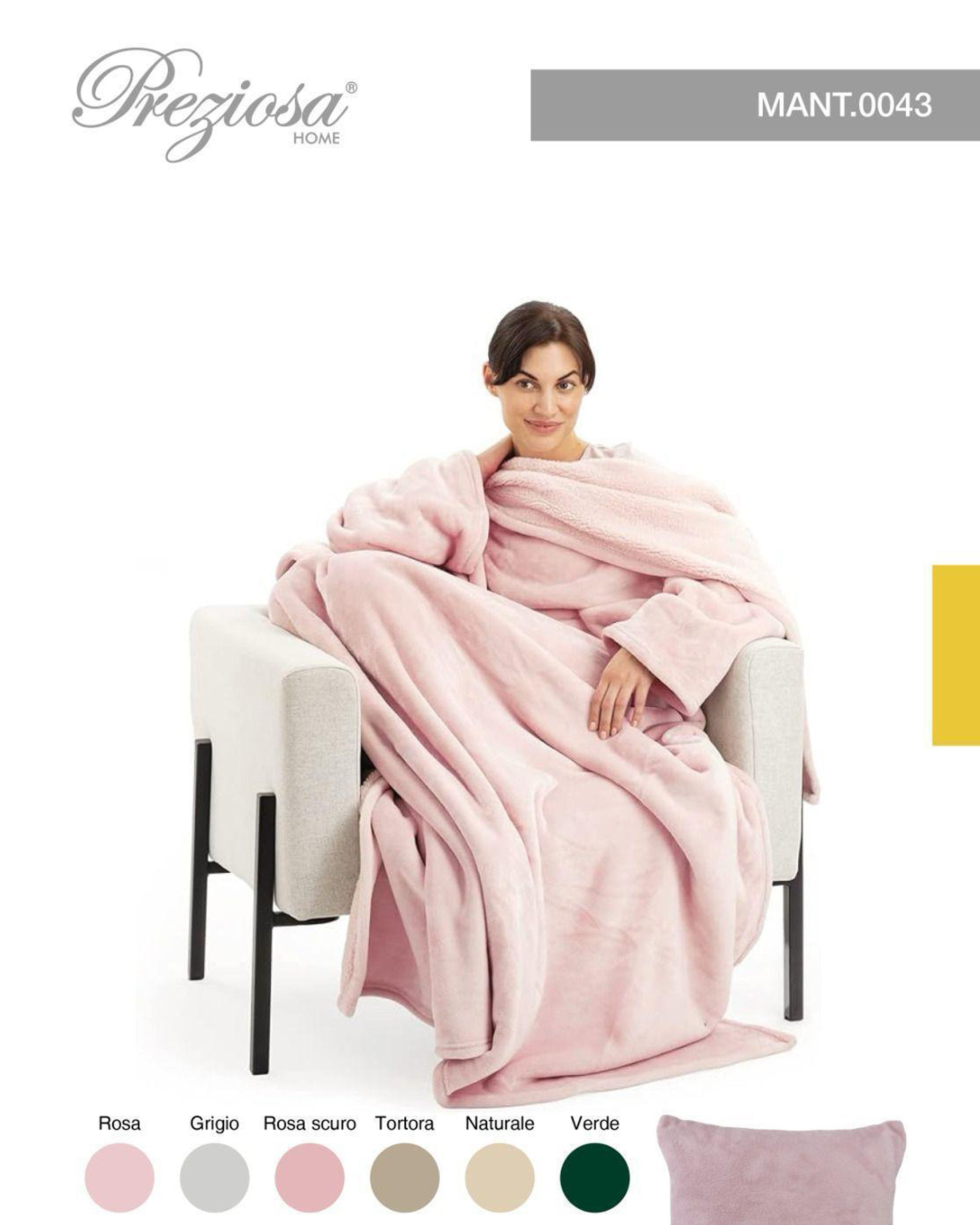 poncho a cuscinoi n coral