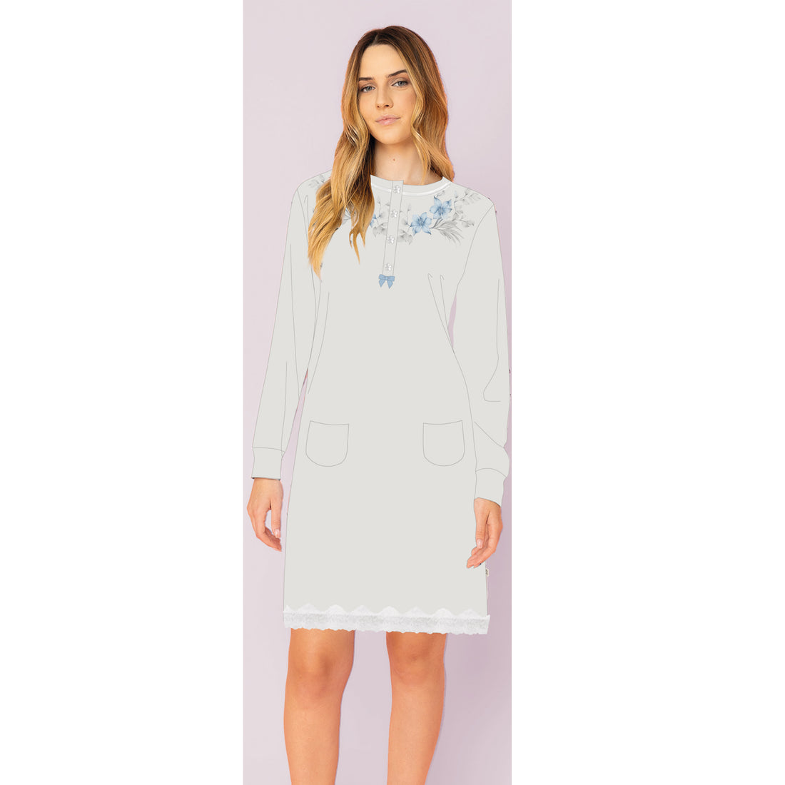 camicia donna caldo cotone