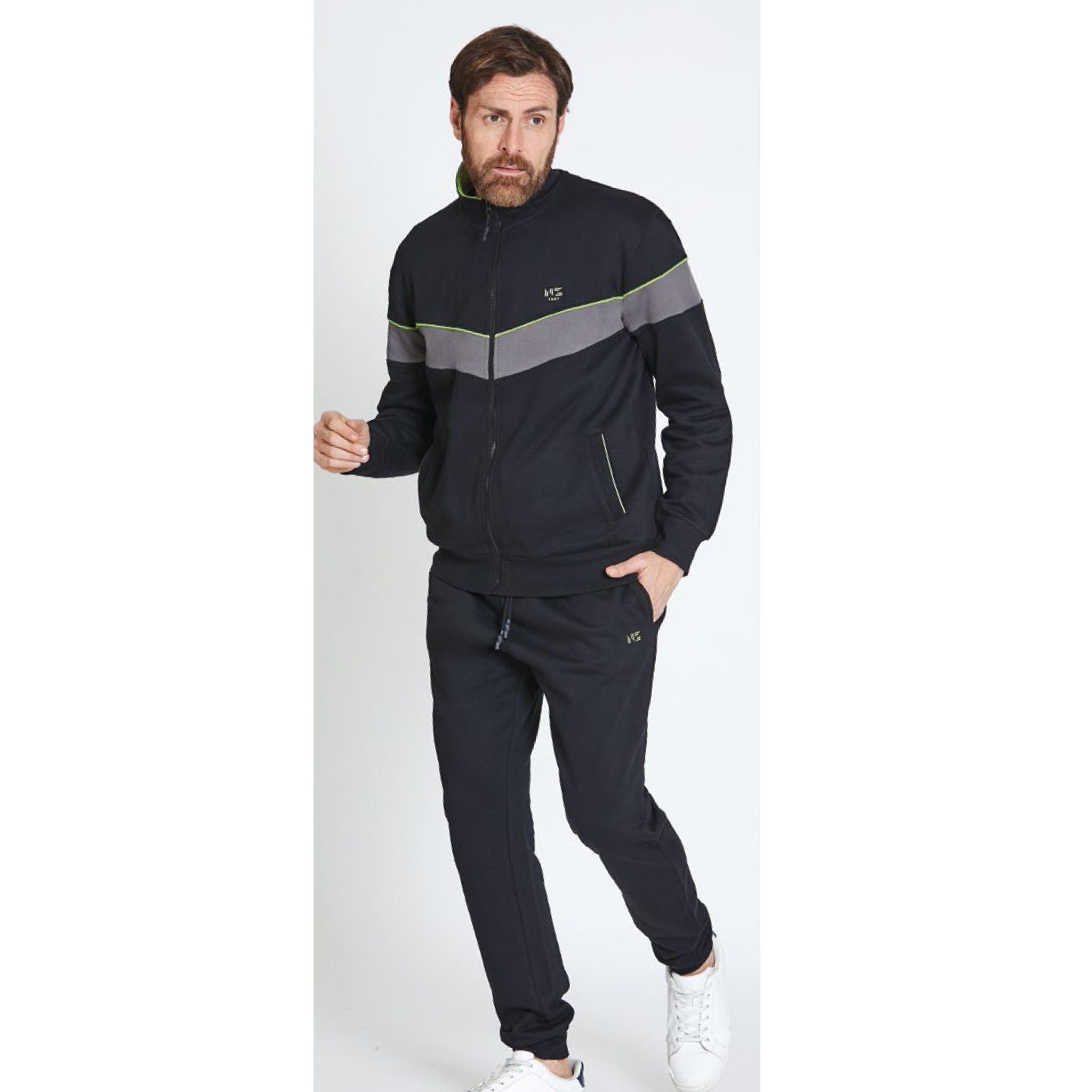 tuta uomo felpa full zip