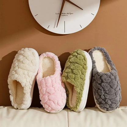 Pantofola in peluche invernale unisex per la casa, modello cartoon, comoda e antiscivolo, con suola morbida in cotone, adatta per interni ed esterni