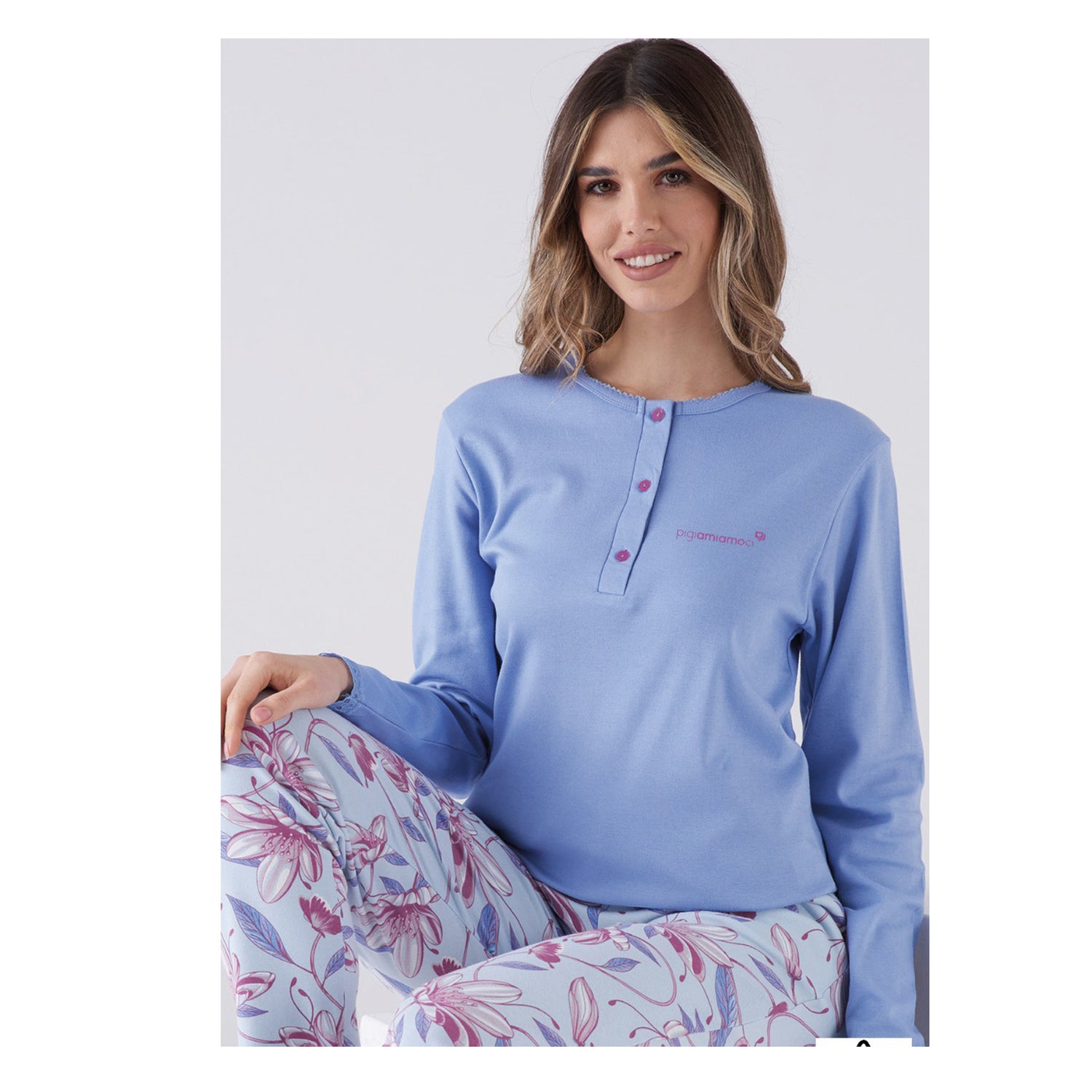 pigiama donna in caldo cotone