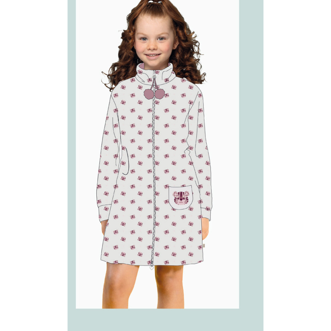 vestaglia bimba coral