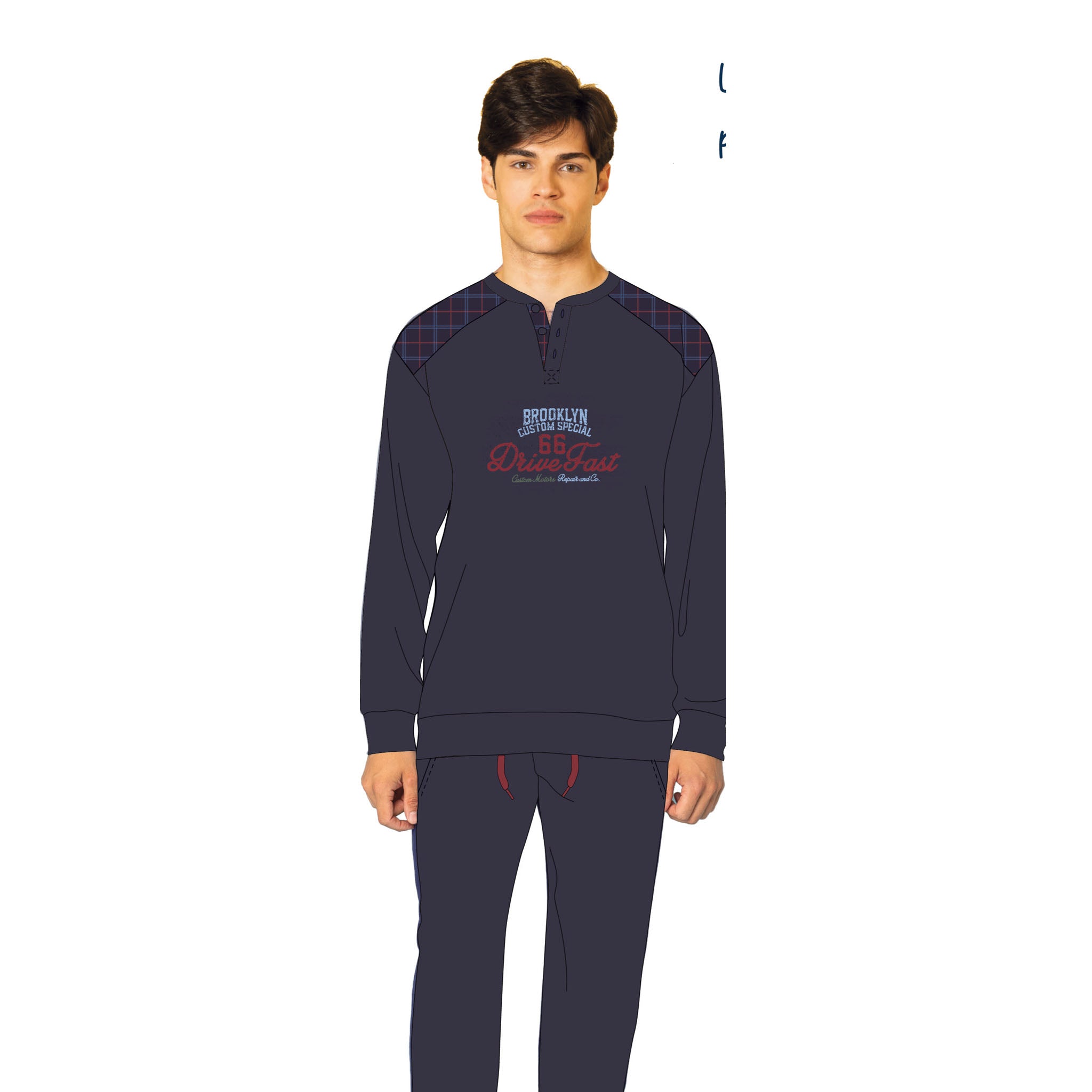 pigiama uomo caldo cotone