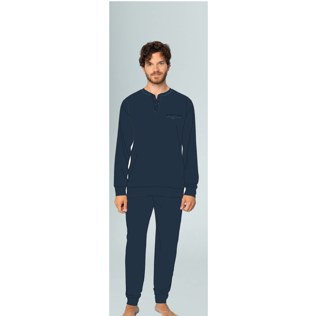 Pigiama uomo caldo cotone