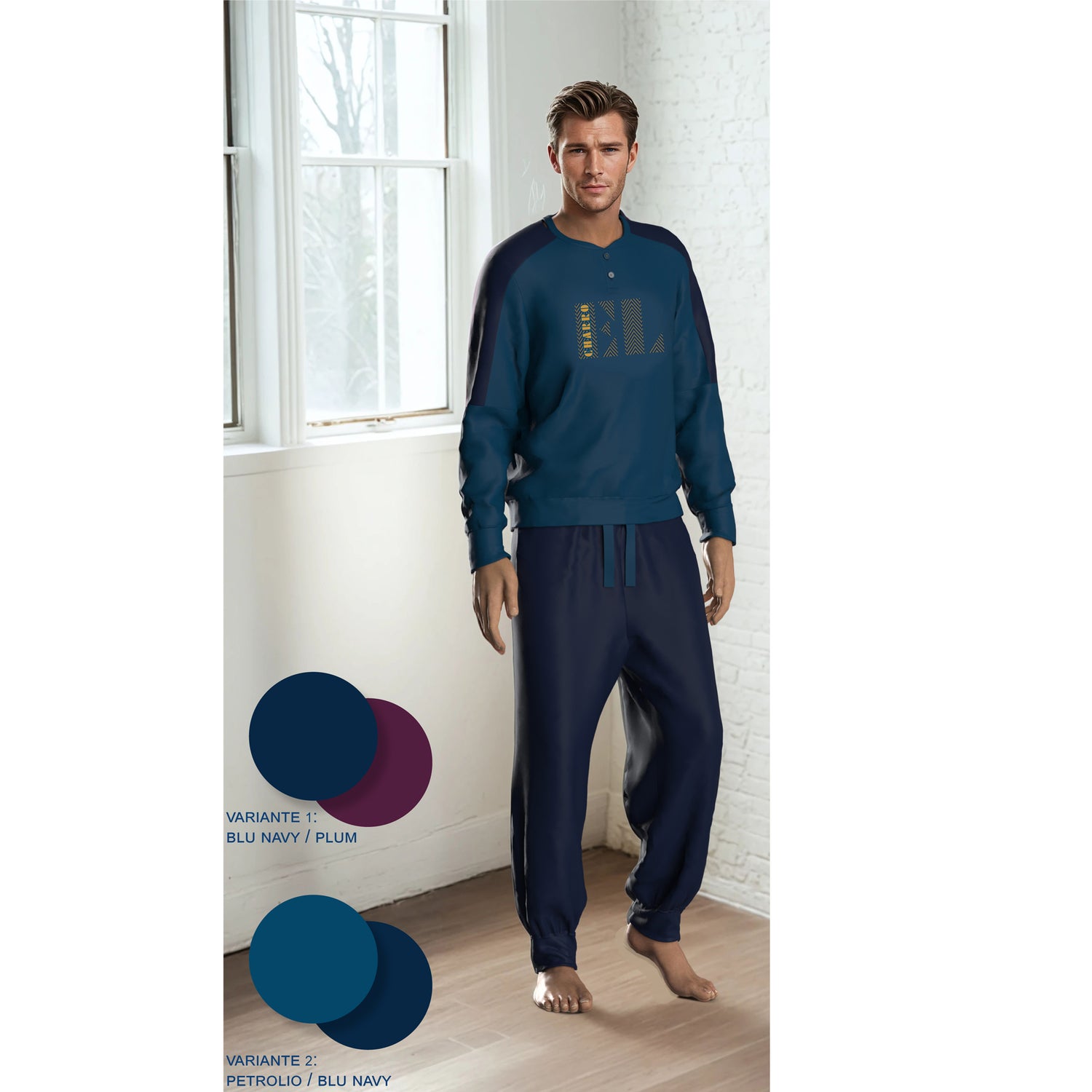 pigiama uomo in caldo cotone