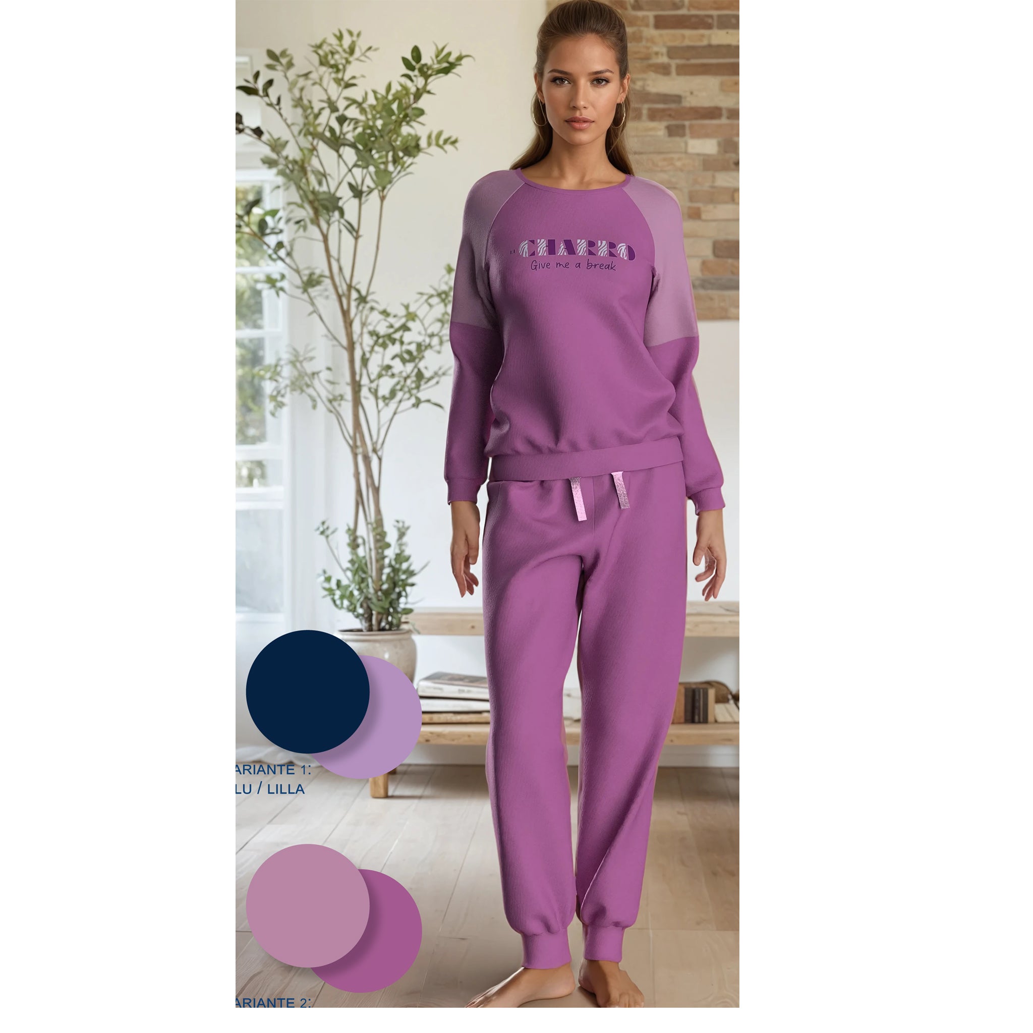 pigiama donna in caldo cotone