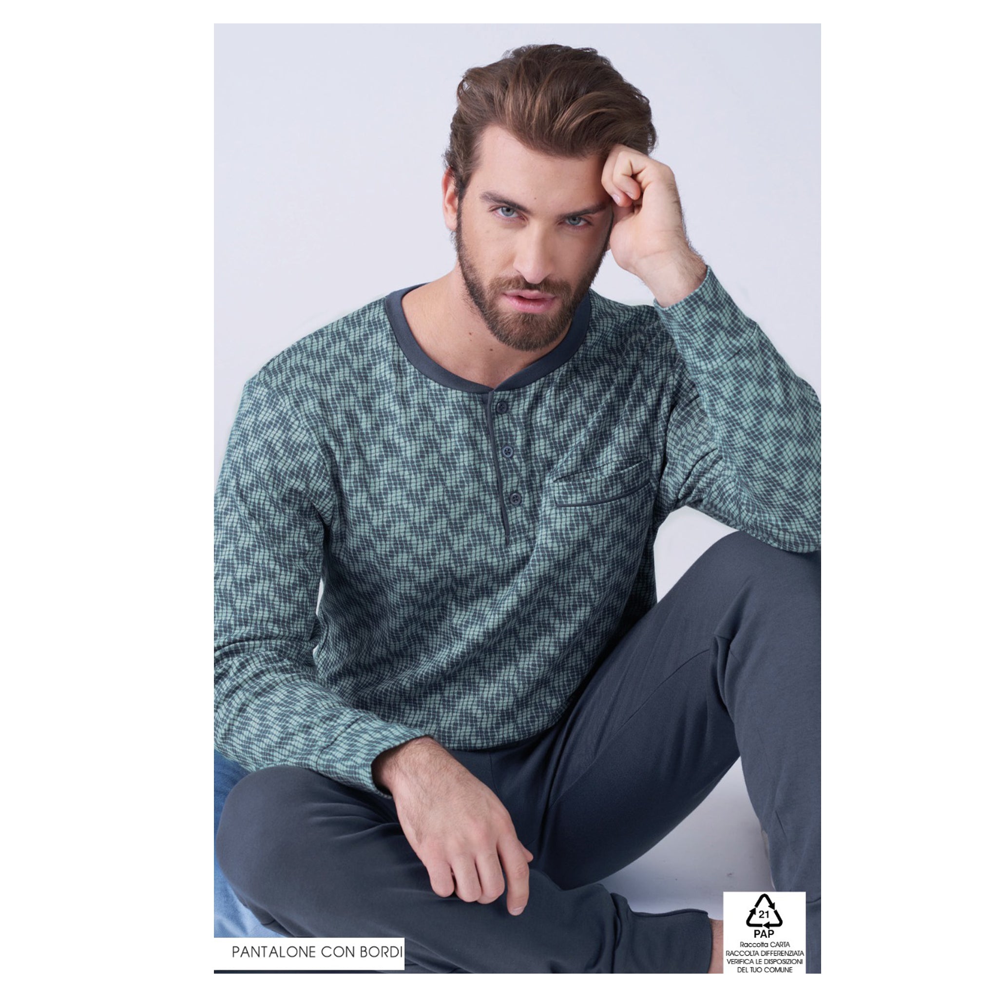 pigiama uomo in caldo cotone