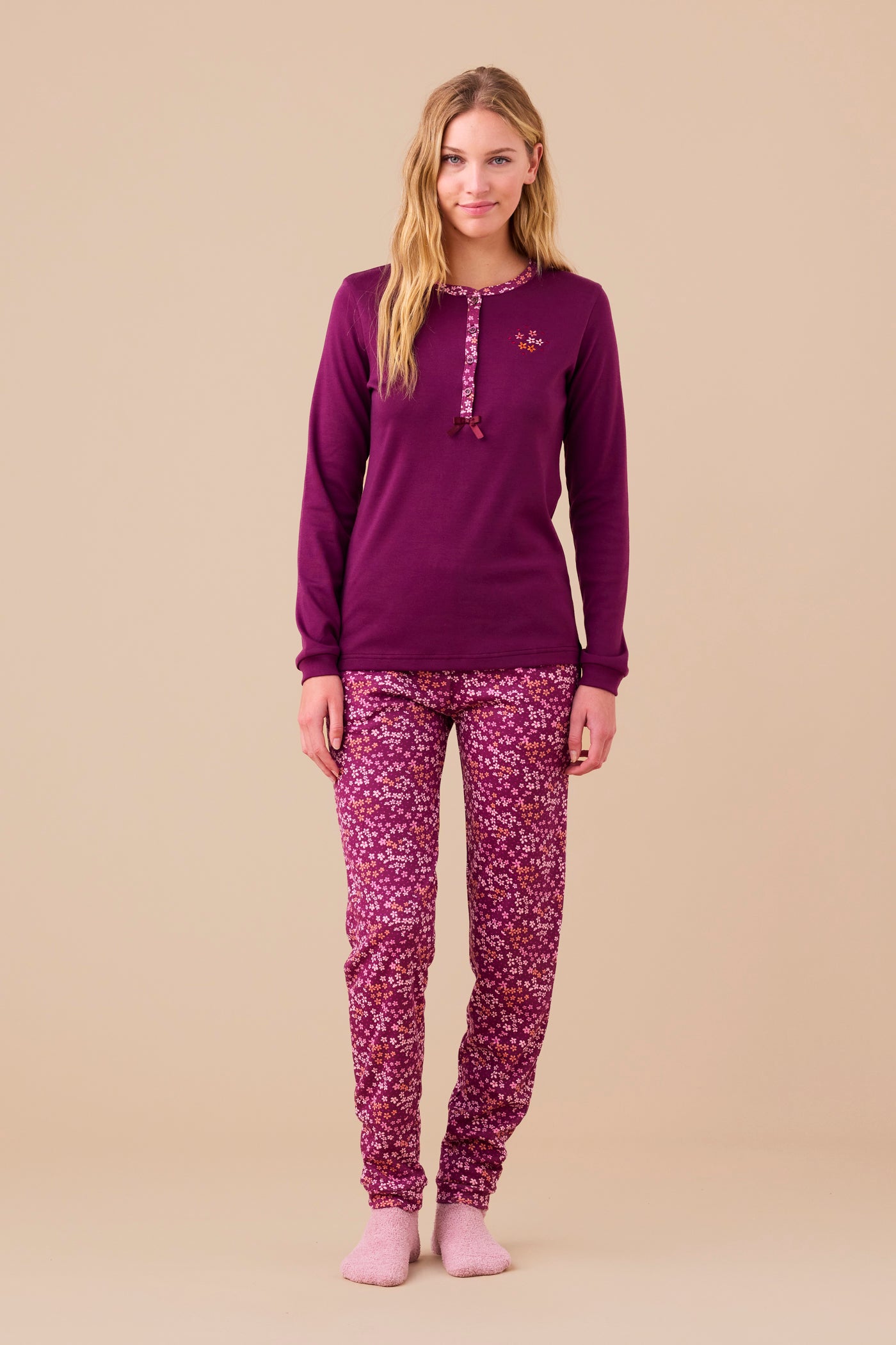 pigiama donna caldo cotone