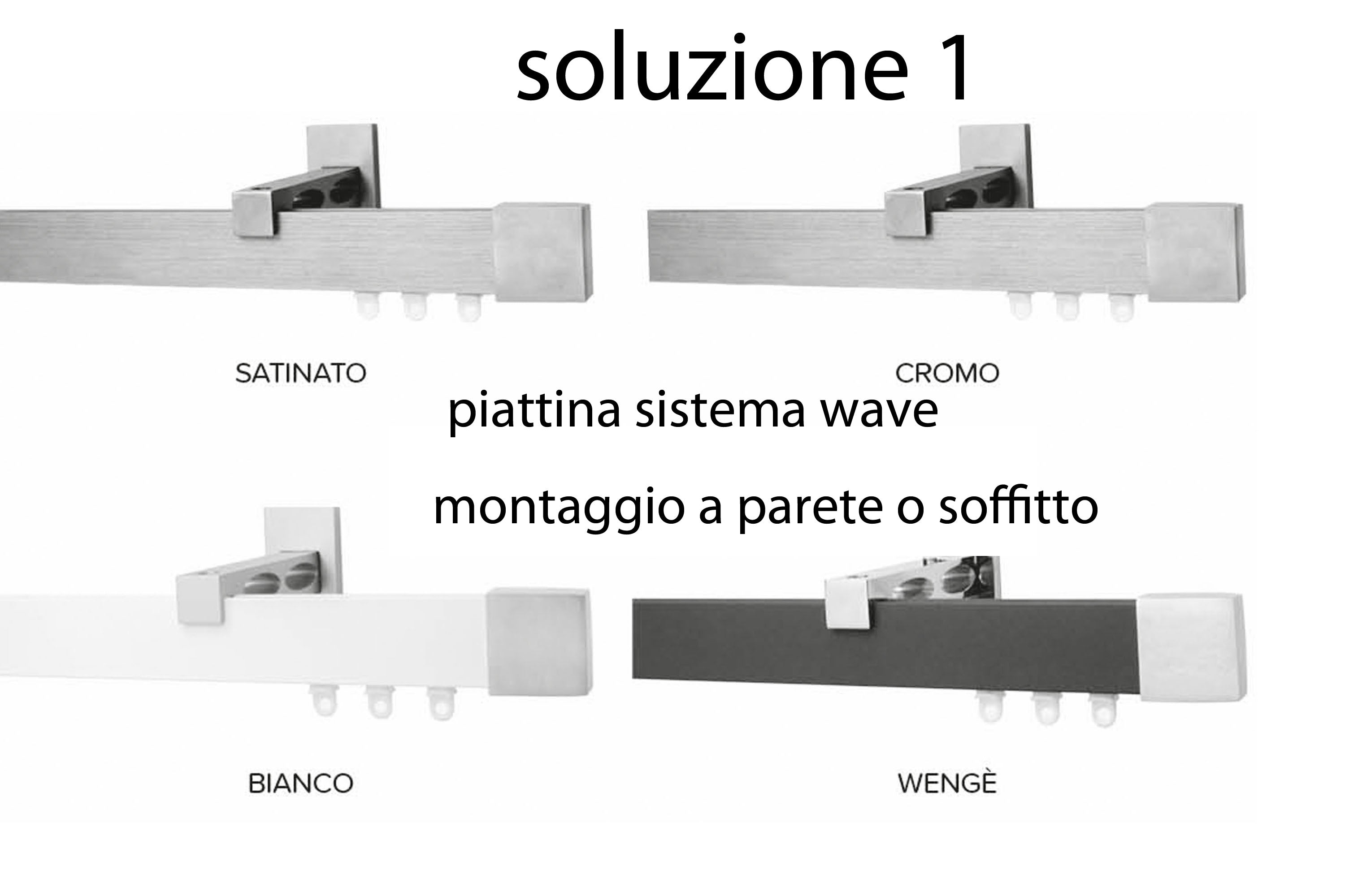 Promozione Tenda WAVE su misura completa di Bastone con Tendaggio in Georgette(oppure tenda a scelta tra 100 referenze)