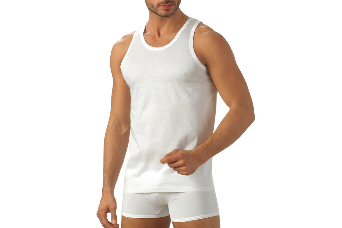 Canotta uomo spalla larga Brio lingerie in cotone 100% maglia cotone