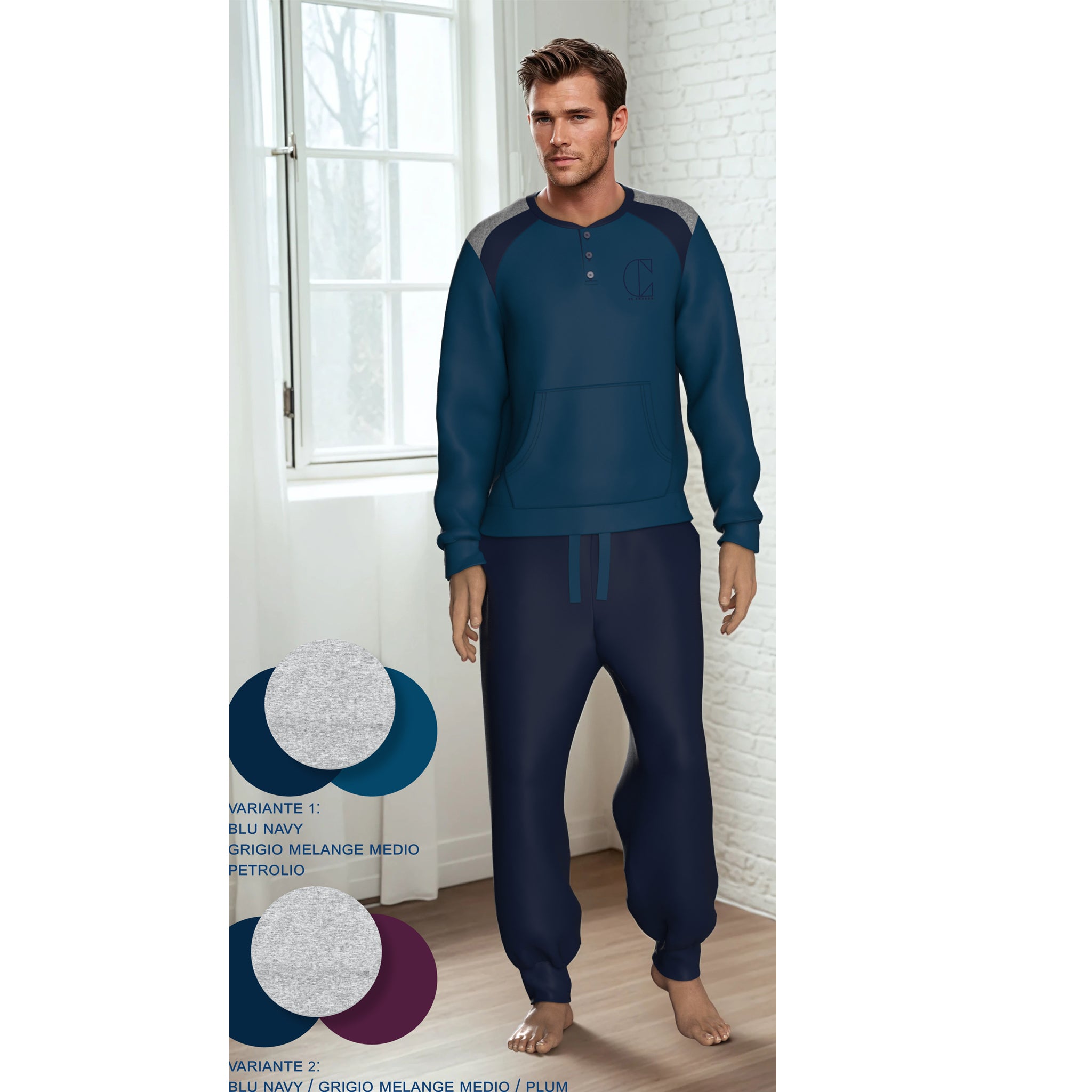 pigiama uomo in caldo cotone