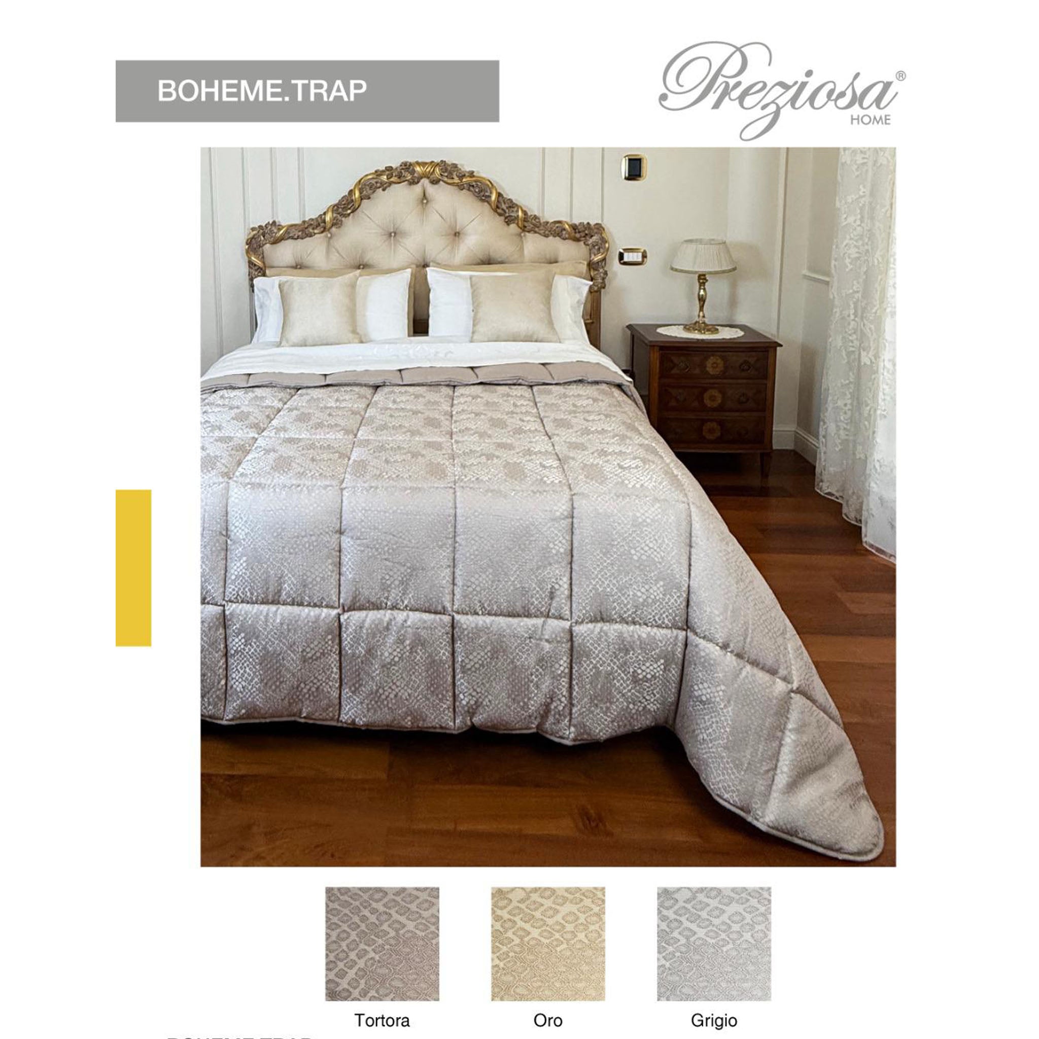 trapunta jacquard matrimoniale