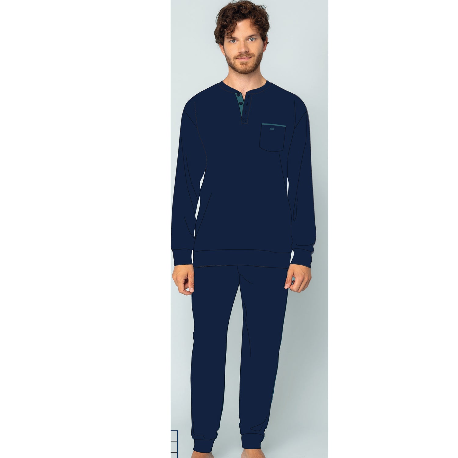 pigiama uomo caldo cotone