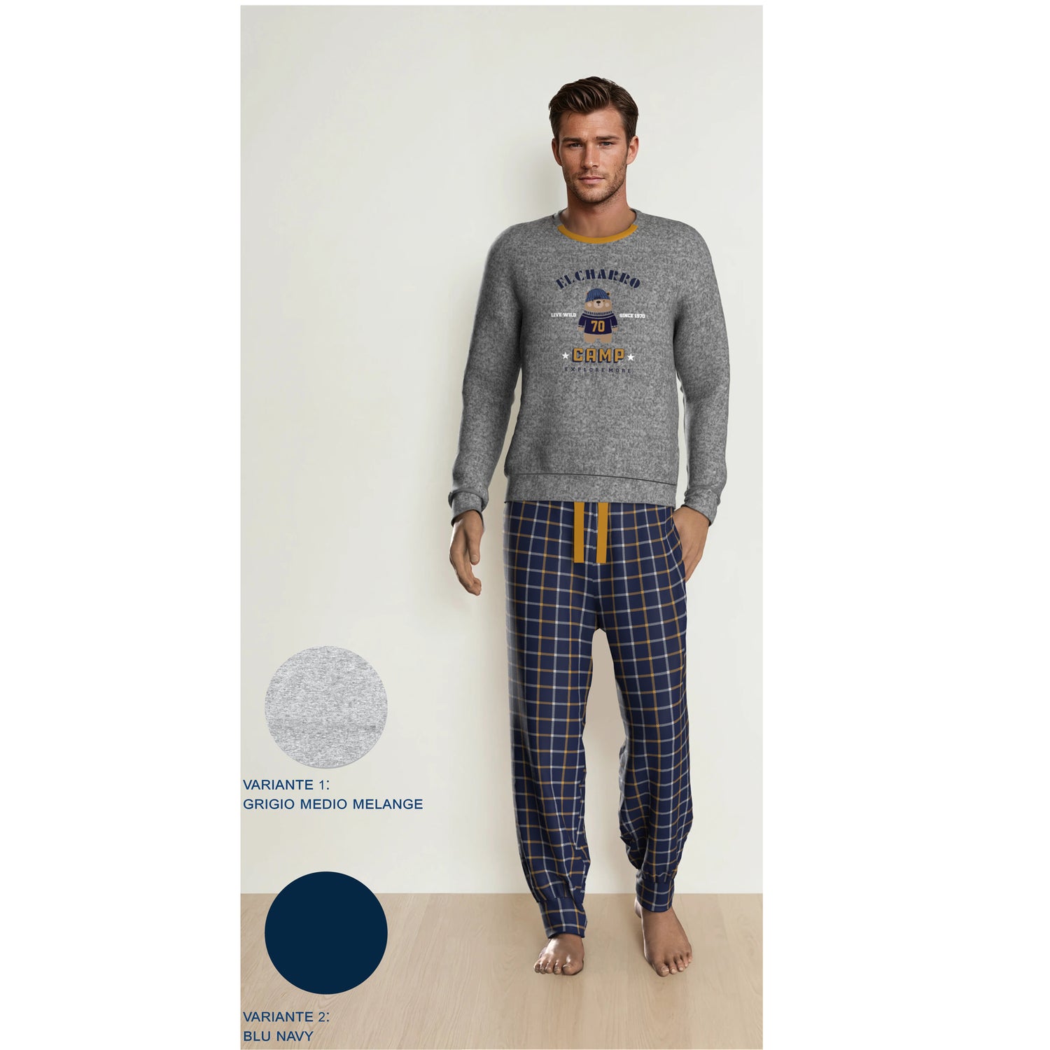 pigiama uomo in caldo cotone