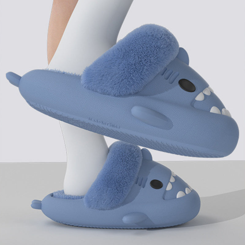 Pantofole donna Invernali modello Shark con interno Removibile, Pantofole Morbide e Calde per Camera da Letto, Scarpe da Casa