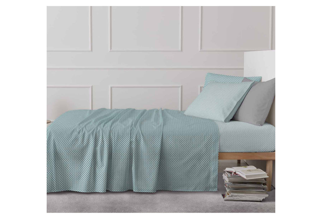 ln0921 kyle completo lenzuola letto 1 posto e mezzo 100% cotone Linea oro con angoli