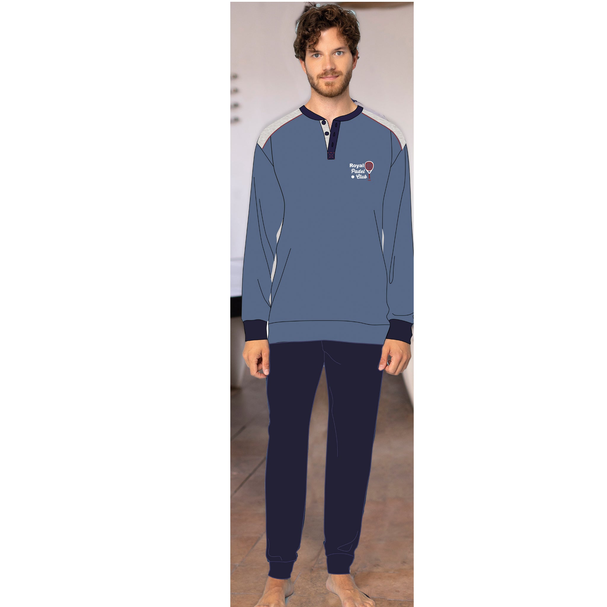 pigiama uomo caldo cotone