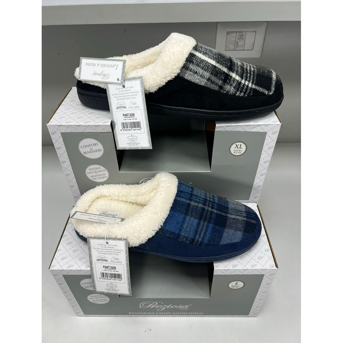 Pantofola Uomo antiscivolo Preziosa Home