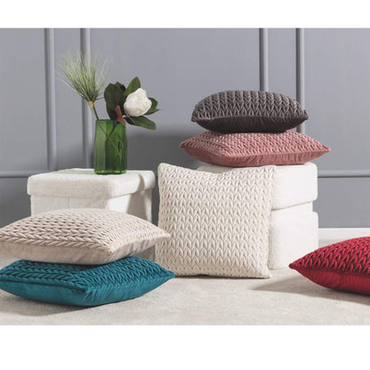 AH0094 Intreccio cuscino arredo in velluto 50x50 Linea Oro