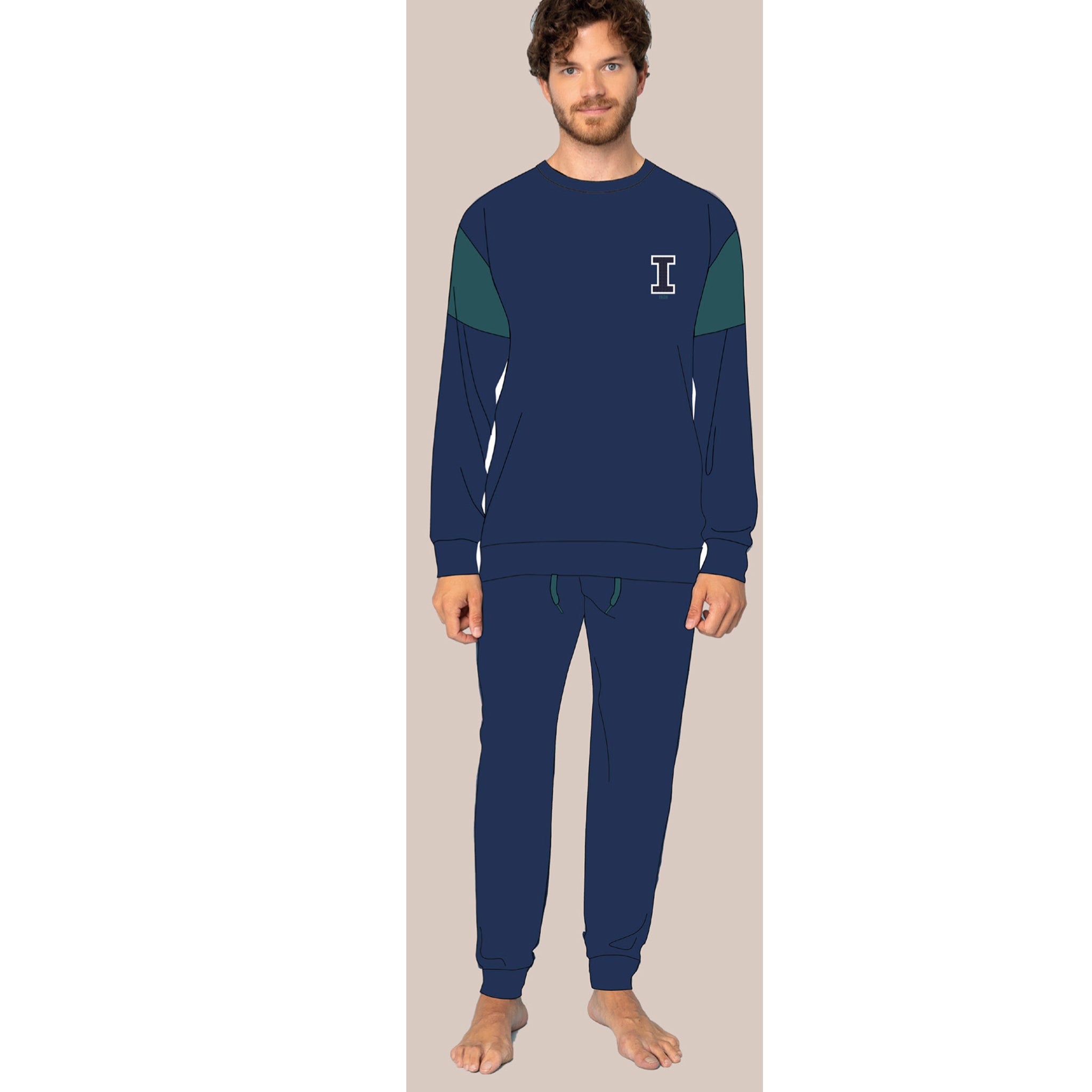 pigiama uomo caldo cotone