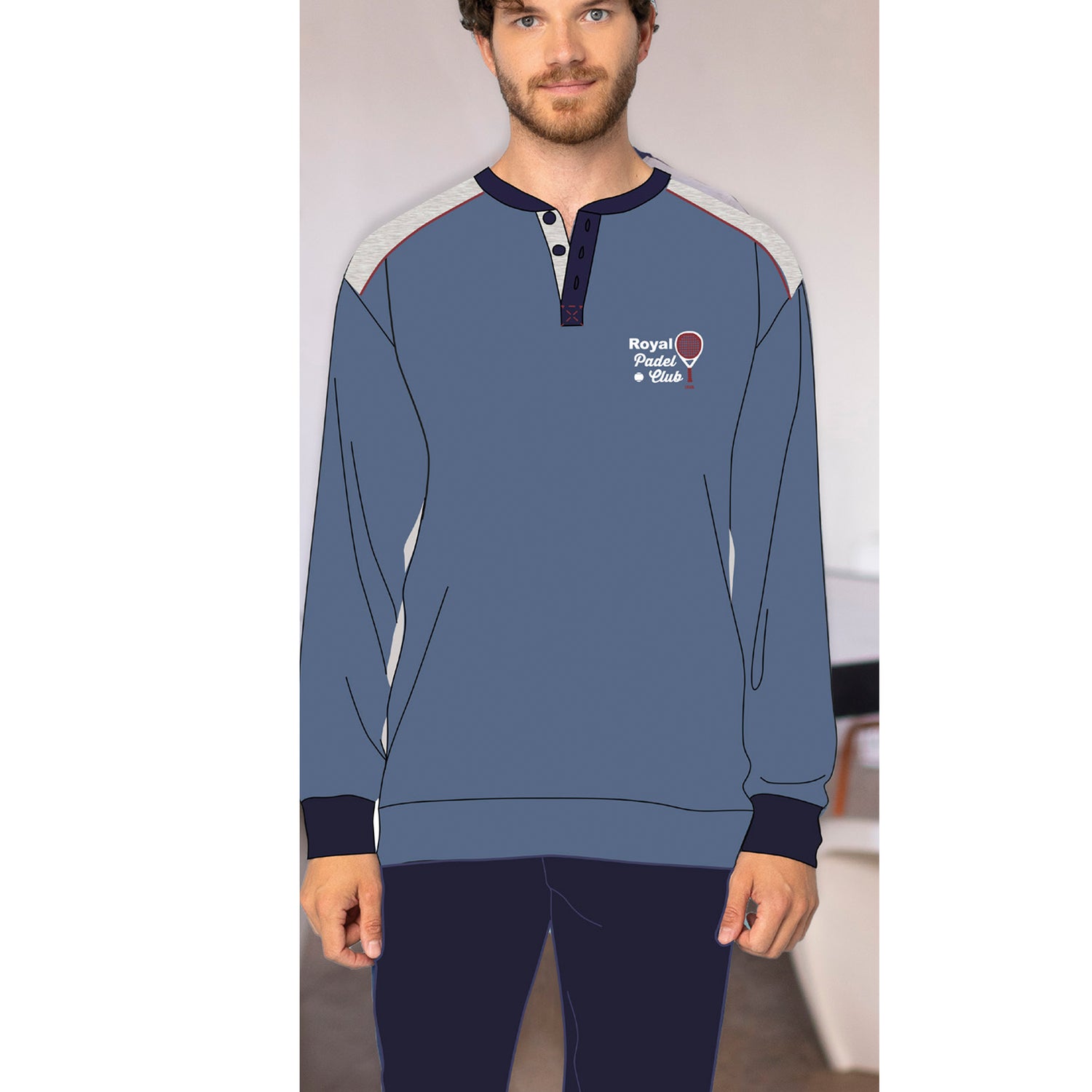 pigiama uomo caldo cotone