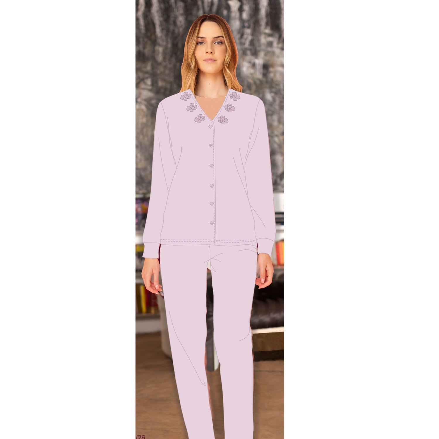 pigiama donna caldo cotone