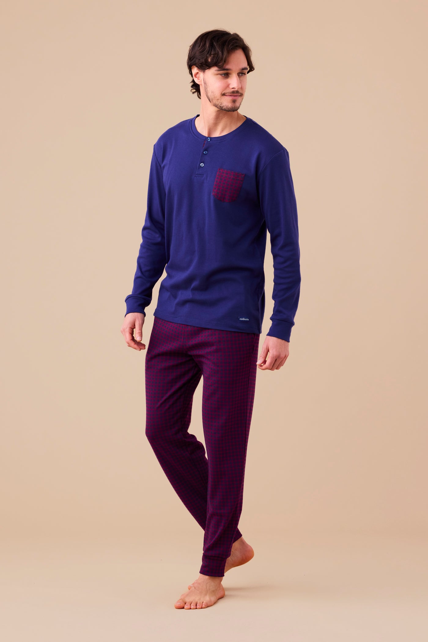 pigiama uomo caldo cotone