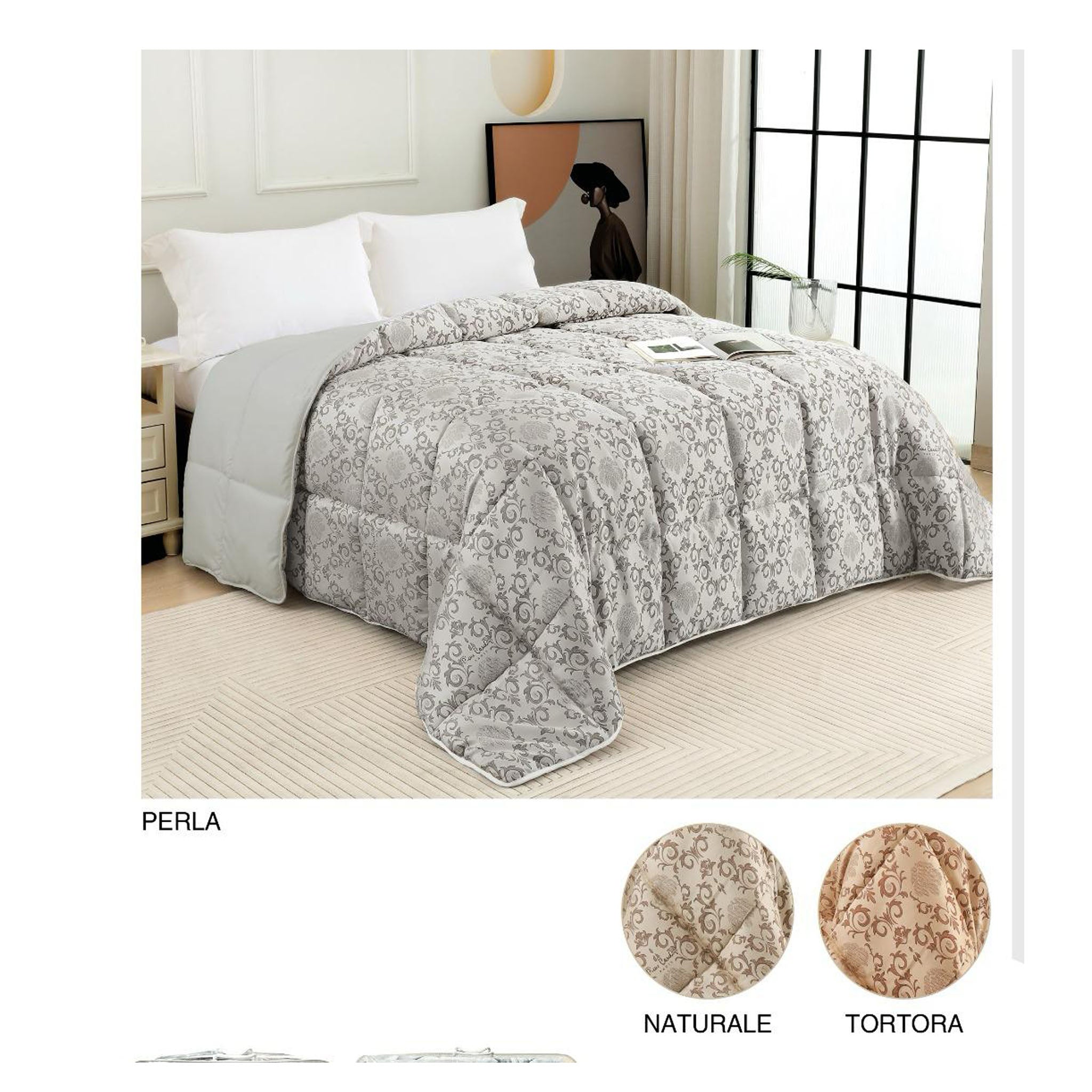 trapunta jacquard matrimoniale