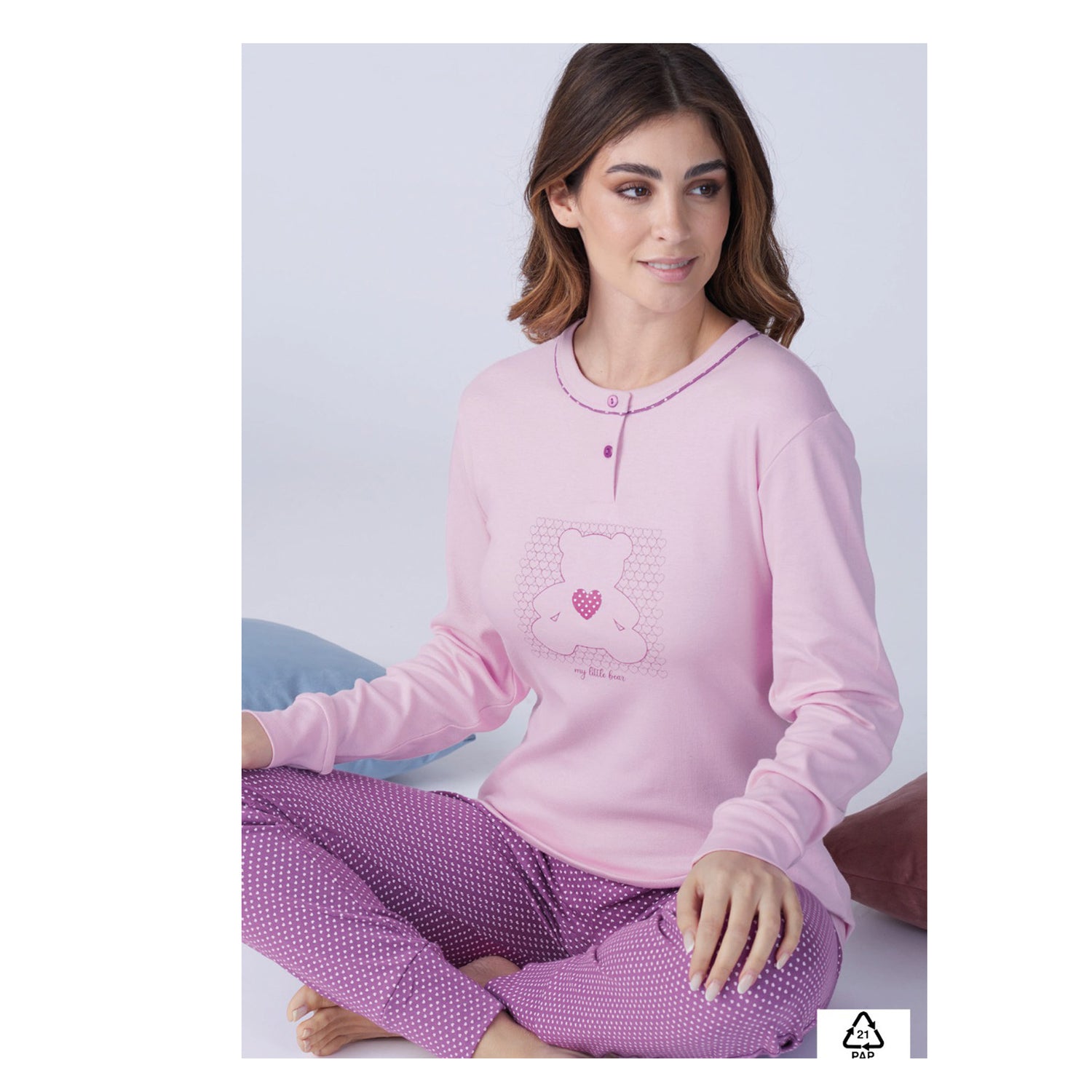 pigiama donna in caldo cotone