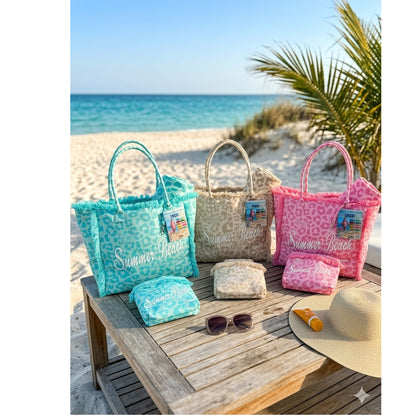 set borsa con telo mare