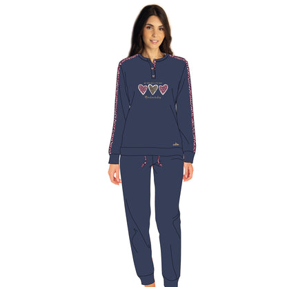 pigiama donna in caldo cotone