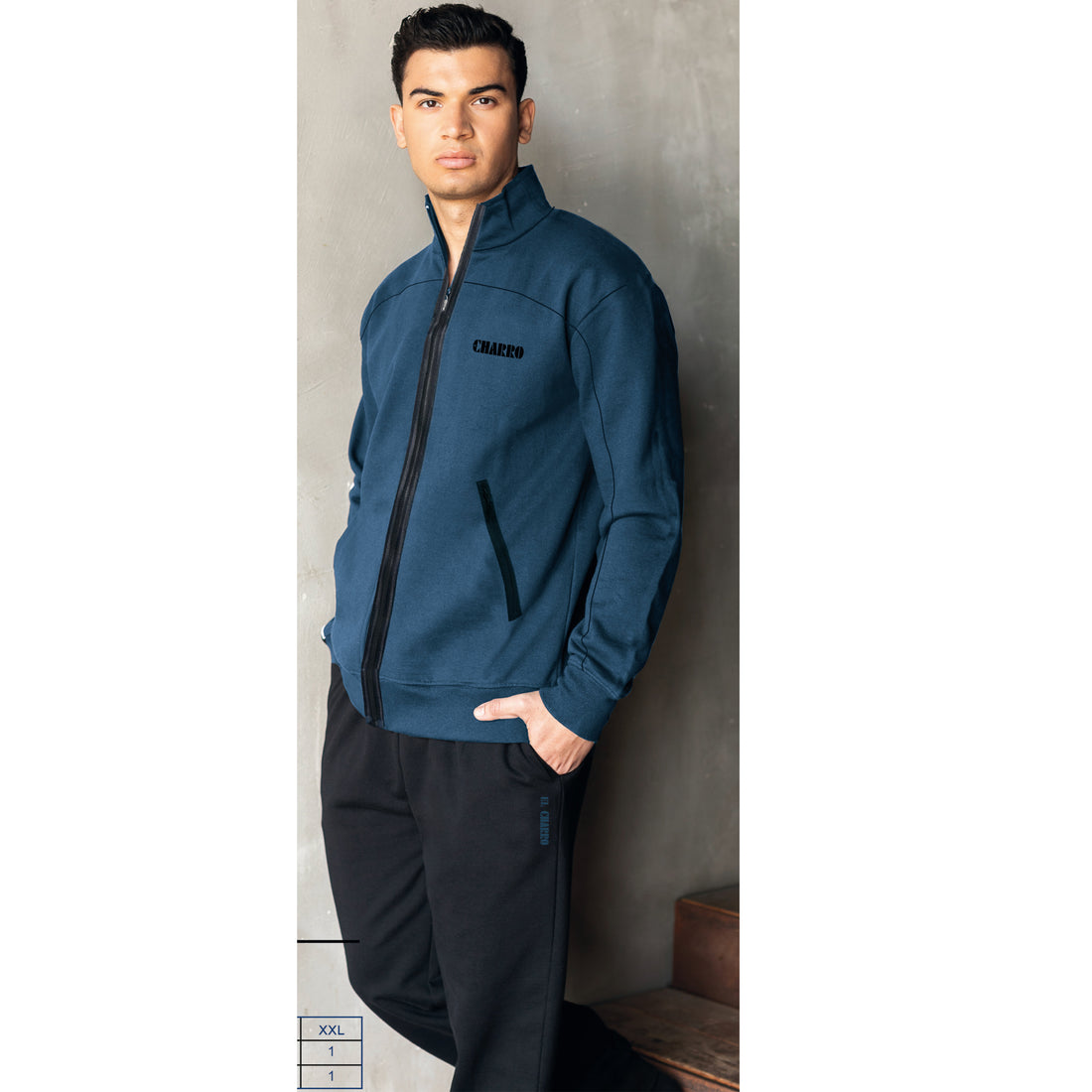 tuta felpa full zip uomo