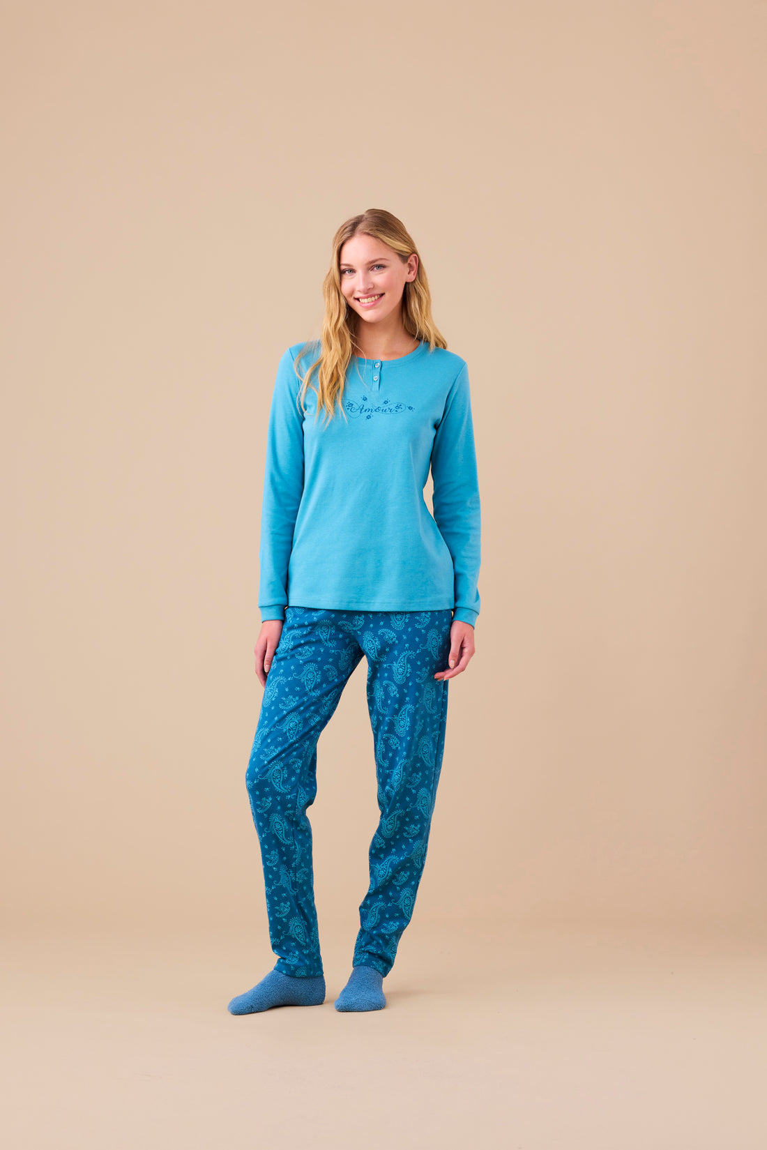 pigiama donna caldo cotone