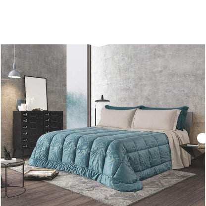 trapunta velluto stampata jacaranda