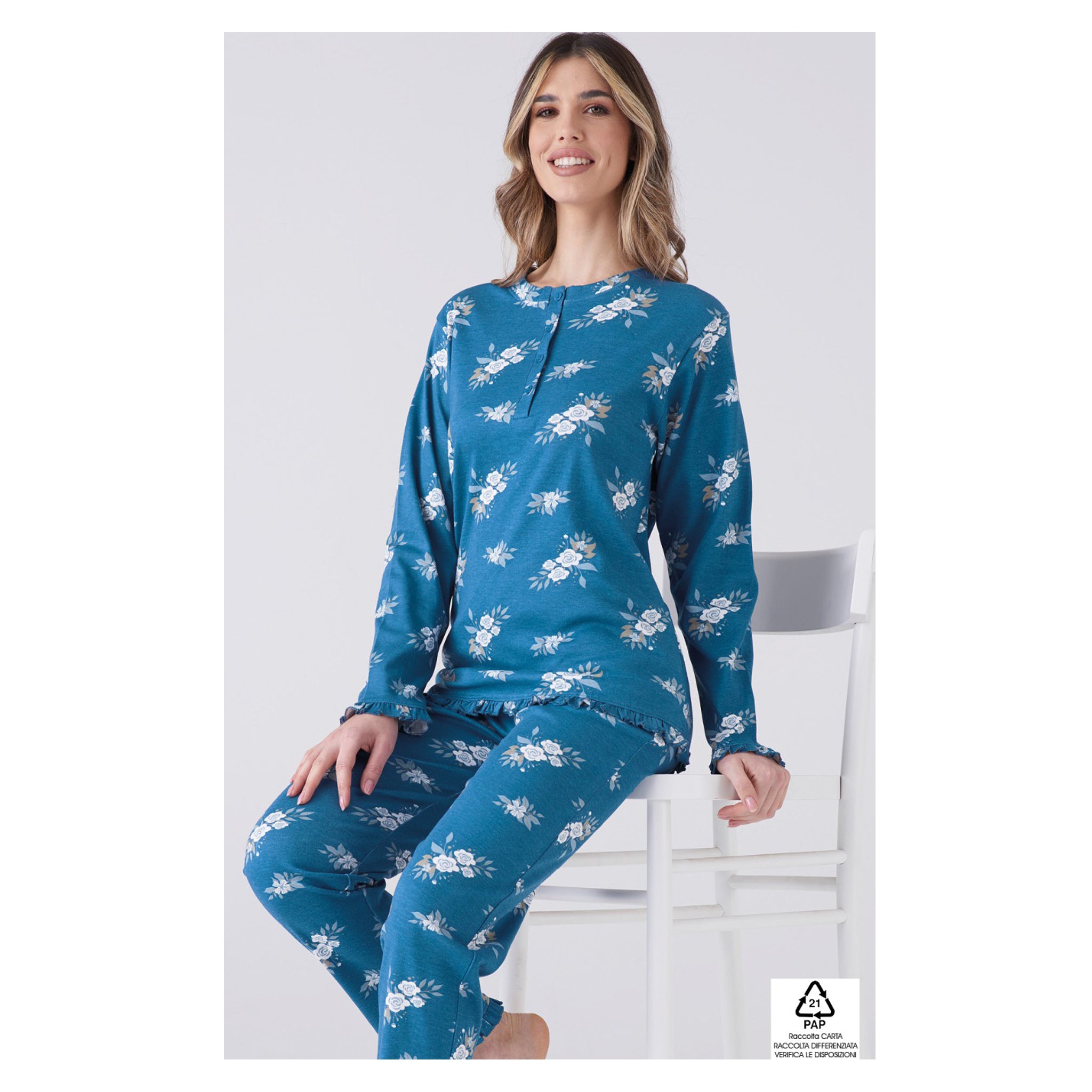 pigiama donna in caldo cotone