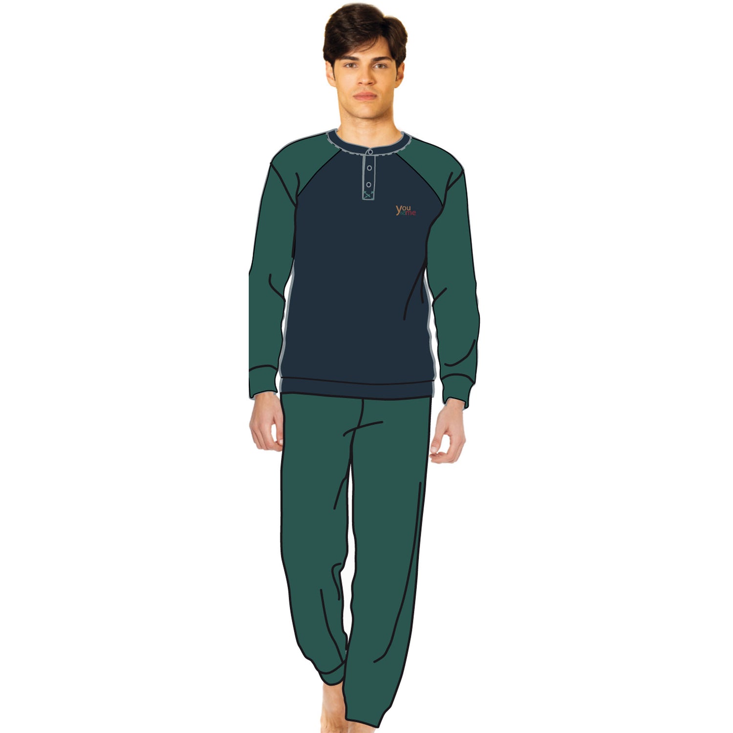 pigiama uomo caldo cotone