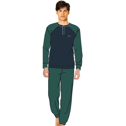 pigiama uomo caldo cotone