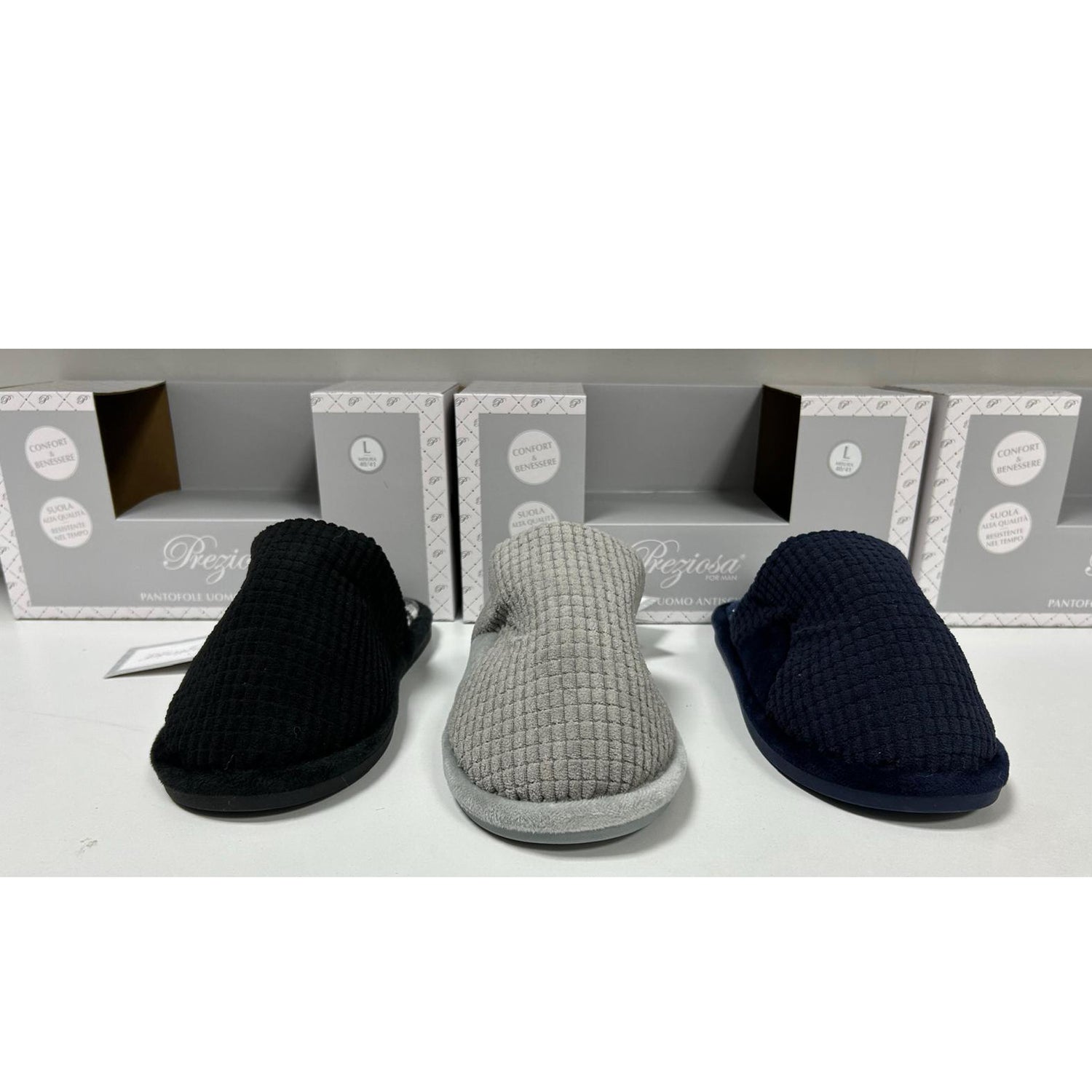 Pantofola Uomo antiscivolo Preziosa Home