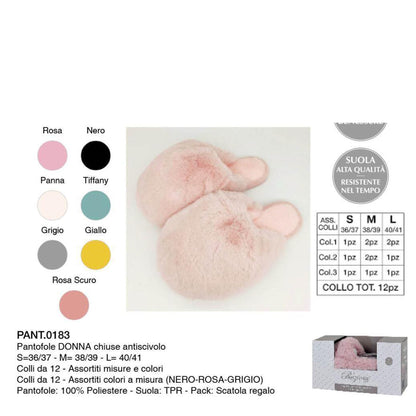 pantofola donna antiscivolo