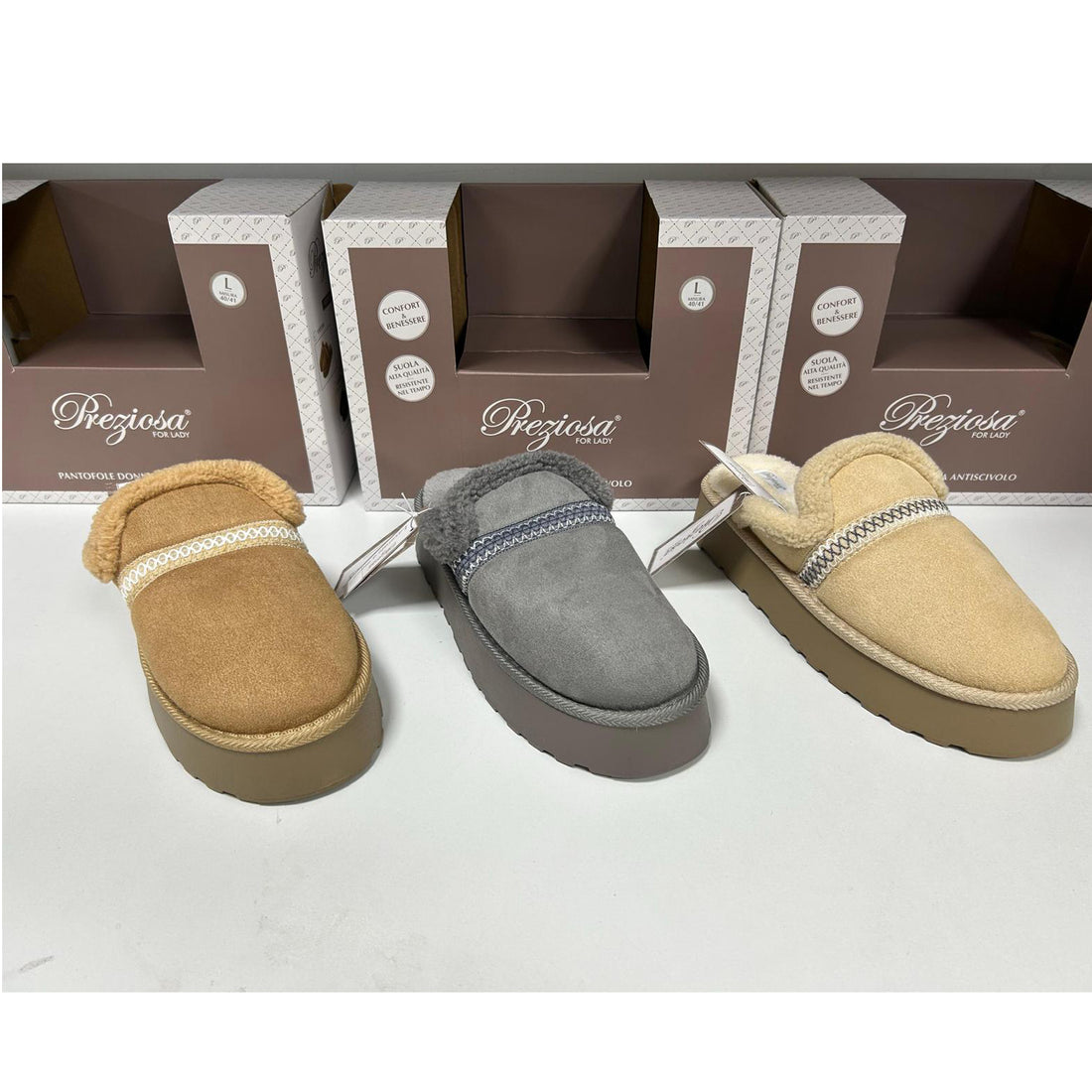 Pantofola donna antiscivolo