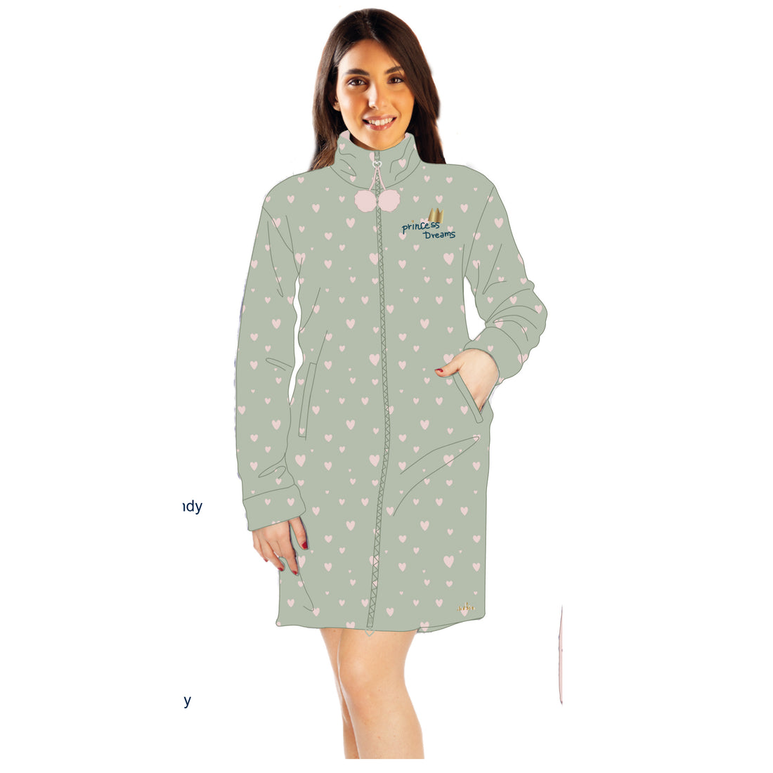 vestaglia sotto donna full  zip