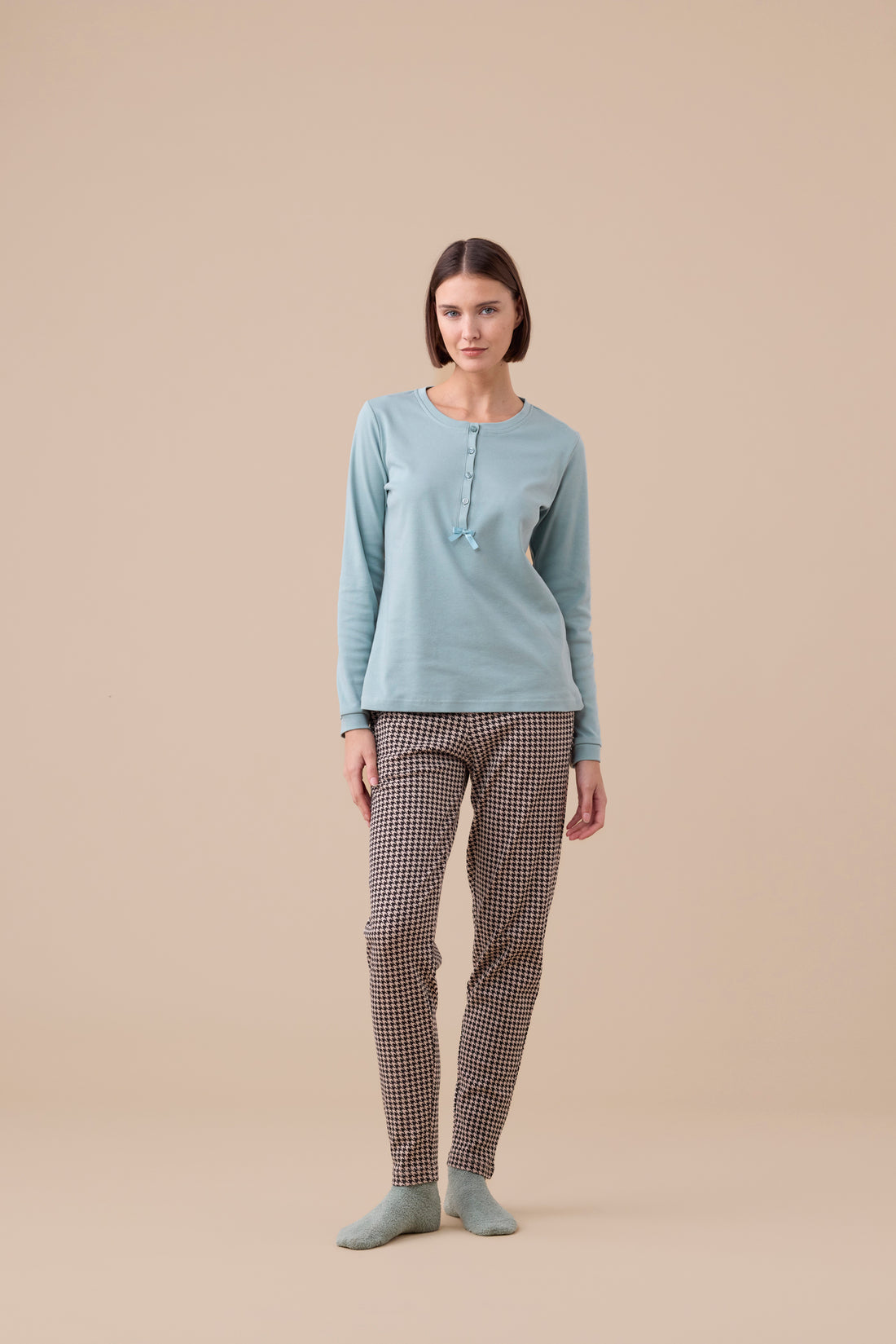 pigiama donna caldo cotone