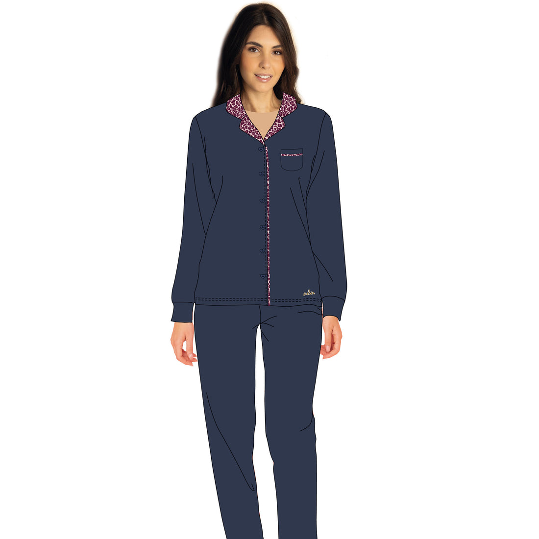 pigiama donna in caldo cotone