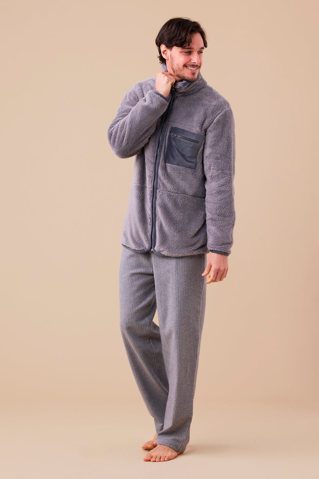 giacca uomo eco peliccia