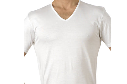 Lab202 T-shirt maglia intima uomo Brio lingerie scollo a V 100% cotone